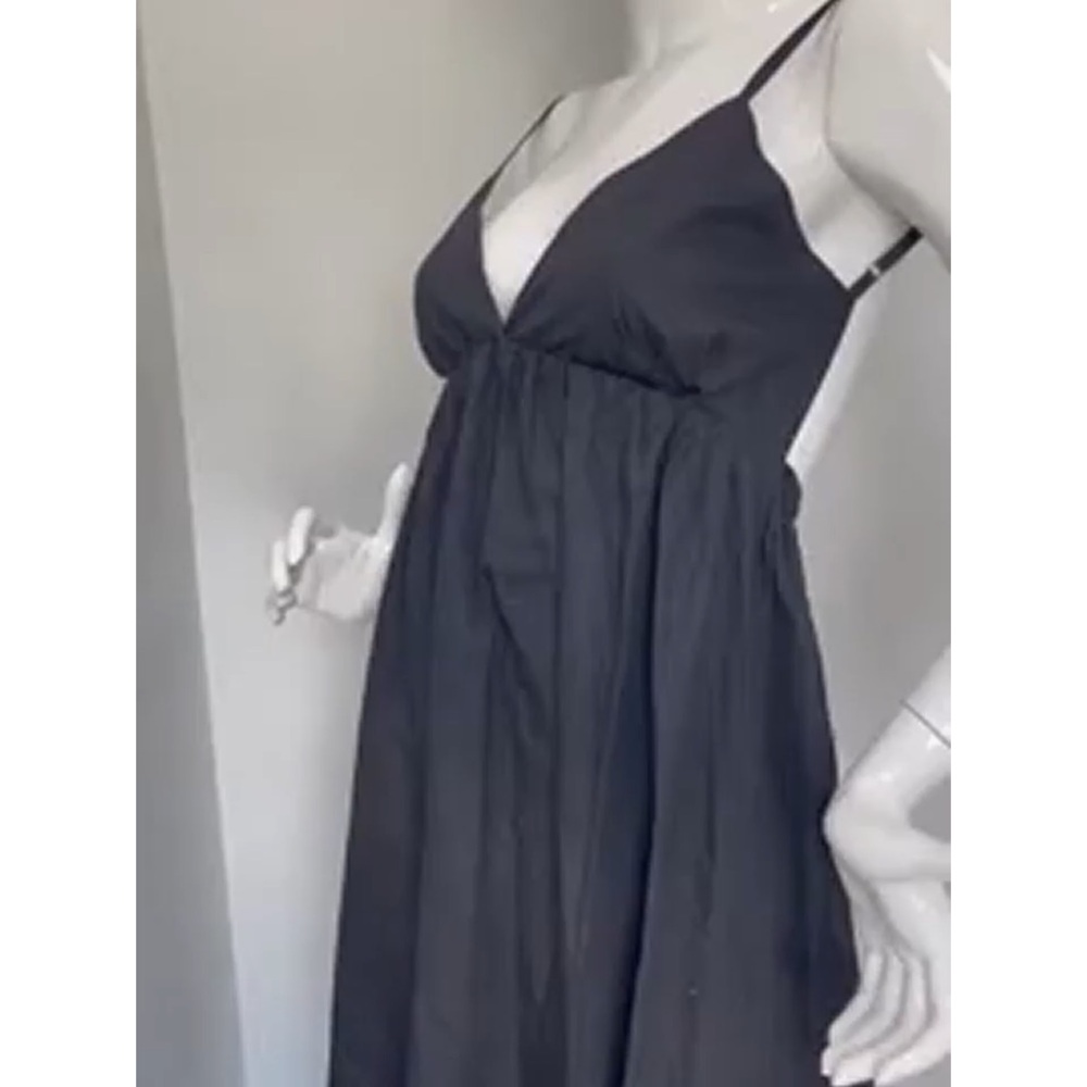 Commense Black Backless Dress